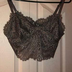 aerie longline lace bralette